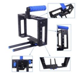 کیج-دوربین-DSLR-camera-Cage-C2-with-top-handle-with-15mm-rod-block-rig